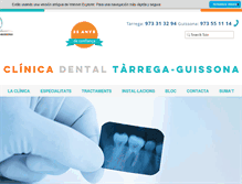 Tablet Screenshot of clinicadentaltarregaguissona.com